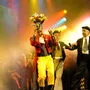Auch Charlie Chaplin (rechts) half Dick und Doof bei der Faschingsshow in Gleisdorf