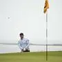 Austria's Sepp Straka chips onto the 5th green during his third round, on day three of the 152nd British Open Golf Championship at Royal Troon on the south west coast of Scotland on July 20, 2024. (Photo by Paul ELLIS / AFP) / RESTRICTED TO EDITORIAL USE