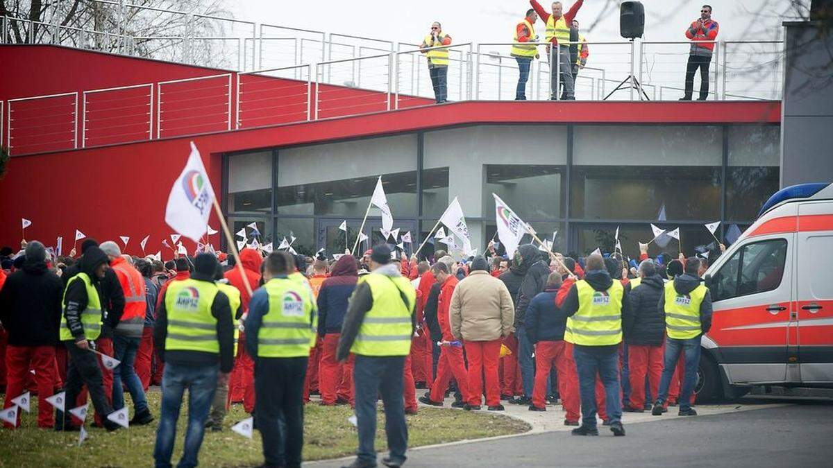 Audi wurde in Ungarn bestreikt 