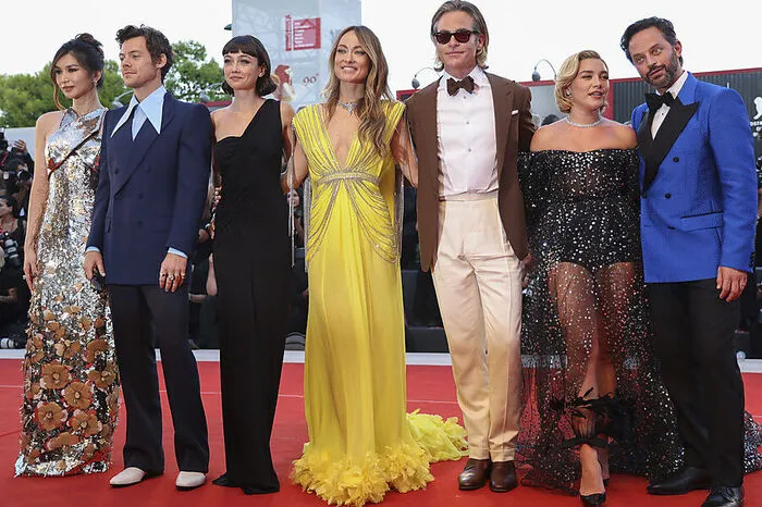 Mit Team und Olivia Wilde (in Gelb)