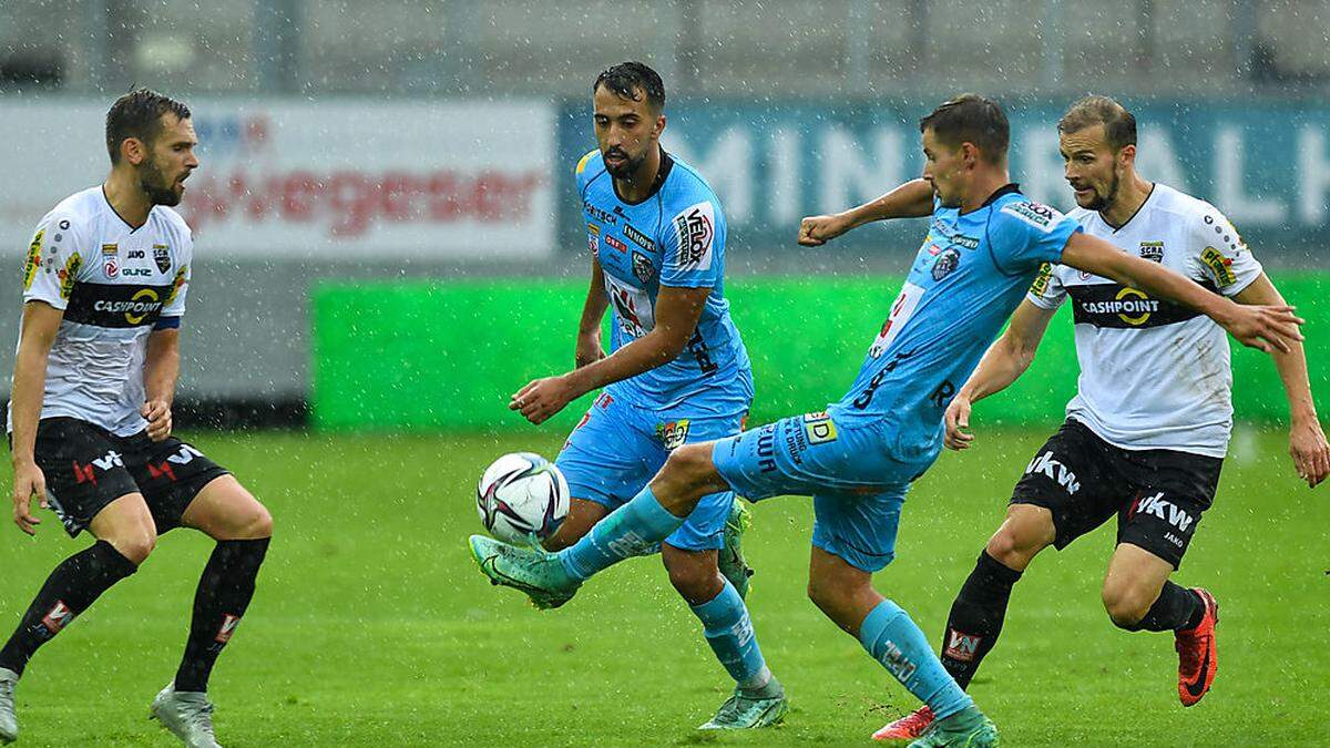 Knapp vor der Pause drehte der WAC mit einem Doppelpack das Spiel in Altach