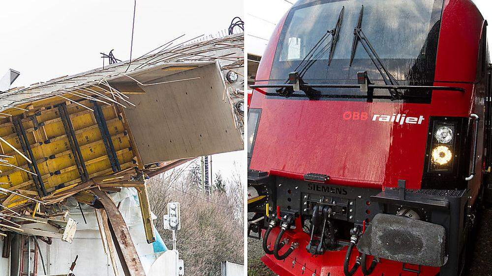 Nach dem Brückeneinsturz soll der erste Fernzug von Graz nach Wien als Railjet geführt werden