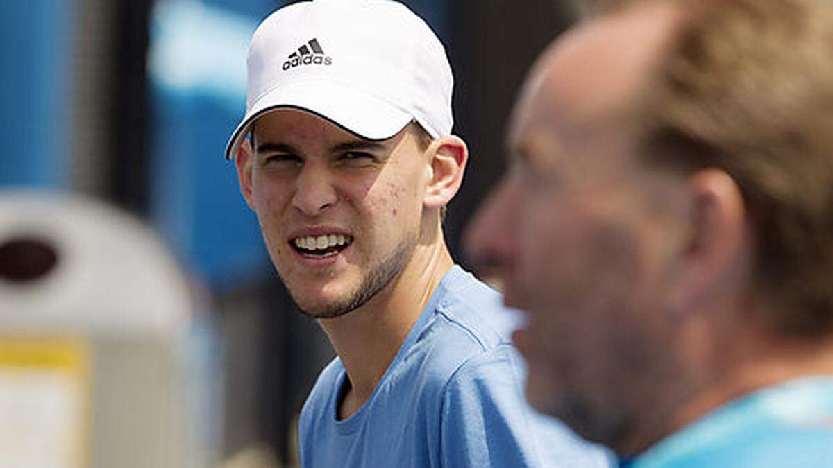 Dominic Thiem (links), Günter Bresnik (rechts)