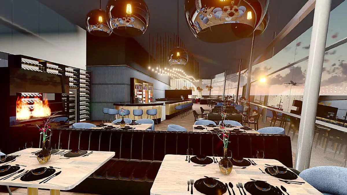 So schaut das Flughafen-Restaurant nach dem Umbau aus