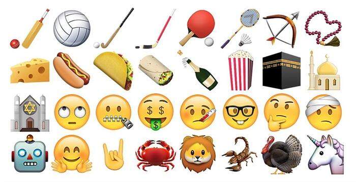 Von Einhorn bis Hot Dog, von Käse bis Roboter - die Welt der Emojis wächst