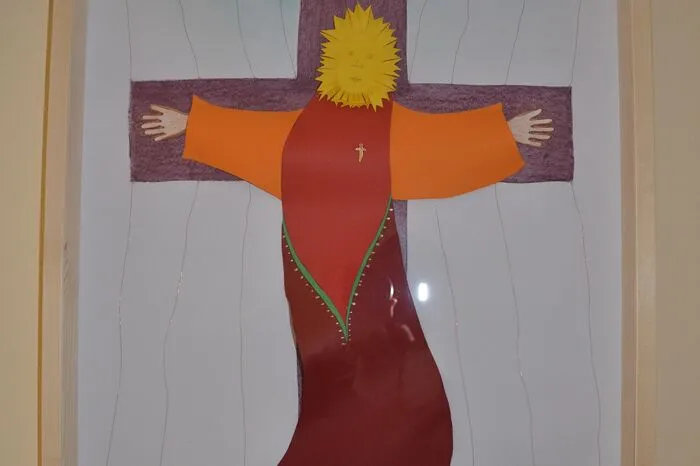 Das aktuellste Werk aus Papierstreifen: Jesus for free