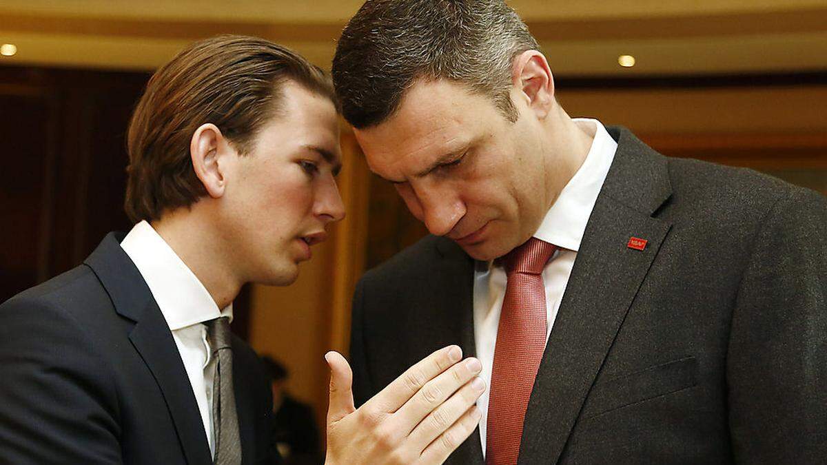 Kurz und Klitschko trafen einander bereits im Rahmen der Ukraine-Krise