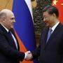 Der russische Premierminister Michail Mischustin und Chinas Staatschef Xi Jinping trafen sich heute in Peking | Der russische Premierminister Michail Mischustin und Chinas Staatschef Xi Jinping trafen sich heute in Peking