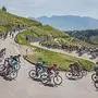 Traumkulisse bei der ersten Etappe der Tour of the Alps