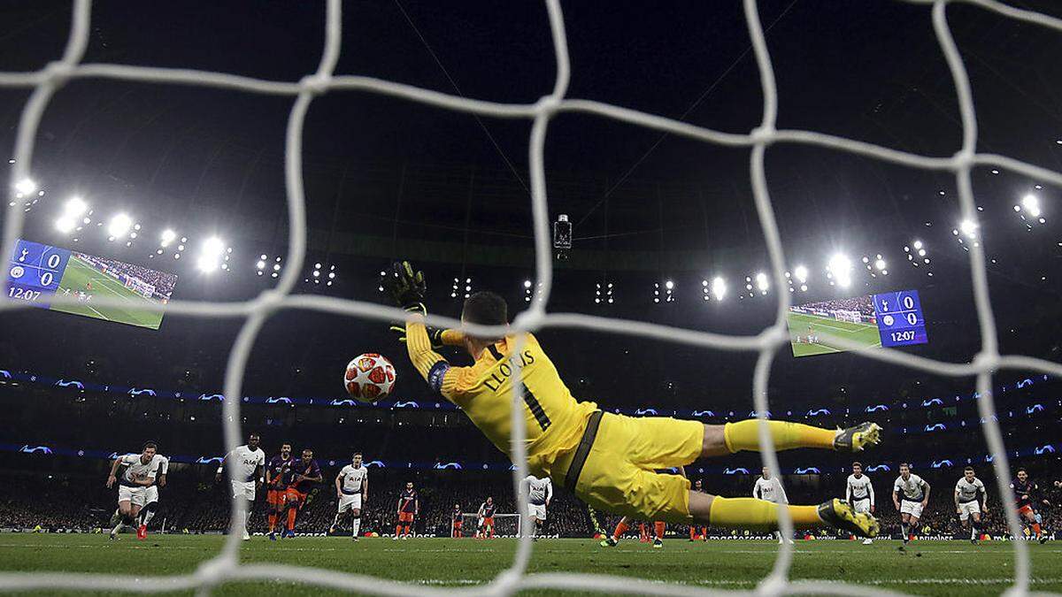 Hugo Lloris hielt im Hinspiel den Elfmeter von Sergio Aguero 