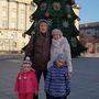 Die Familie bei ihrem letzten Besuch in der Ukraine vor zwei Jahren 