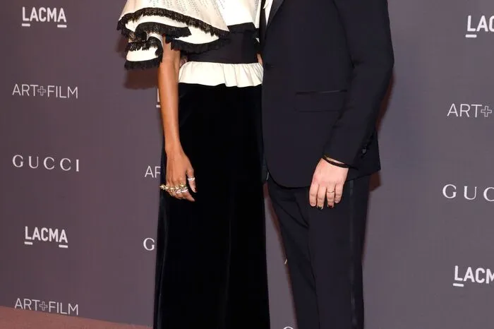 Marco Perego und Zoe Saldana