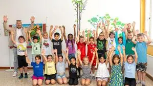 Die jungen Künstlerinnen und Künstler machten nicht nur künstlerisch ein gutes Bild