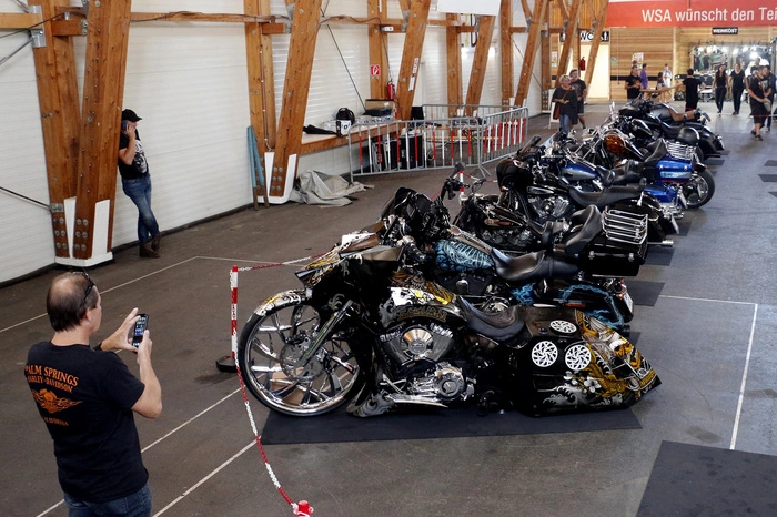 Zu den Highlights zählten eine Custombike-Show...