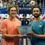Max Purcell (links) gewann mit Jordan Thompson die US Open 2024