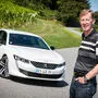 Gute Kurven für den 508 und Cheftester Walter Röhrl