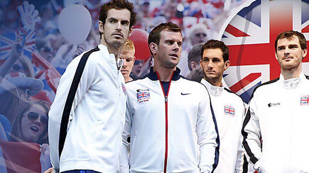 Andy Murray (links) und Kollegen wollen den Titel