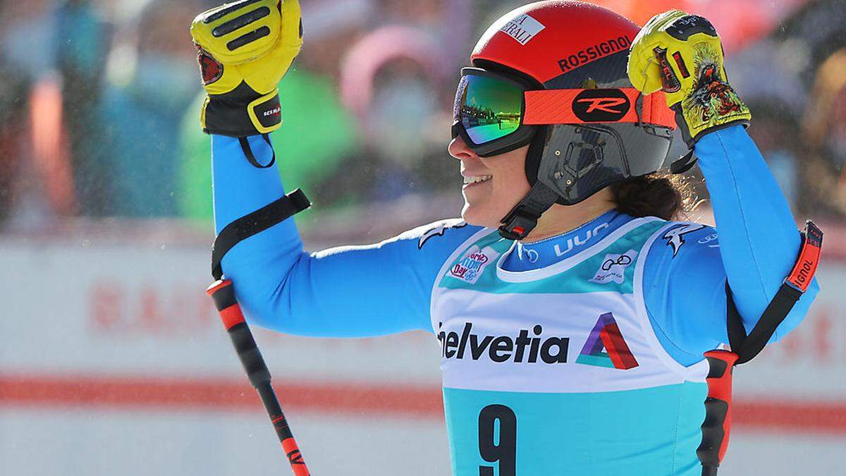 Federica Brignone feierte in St. Moritz ihren ersten Weltcup-Saisonsieg.