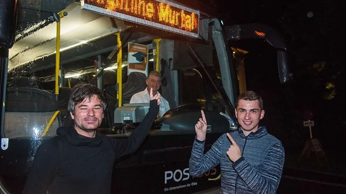 25.000 Murtaler und Murauer waren 2019 mit der ´Nightline Murtal´ unterwegs. Links: Initiator Wolfgang Moitzi