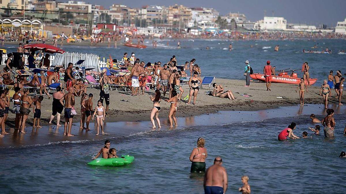 Der Lido di Ostia bei Rom