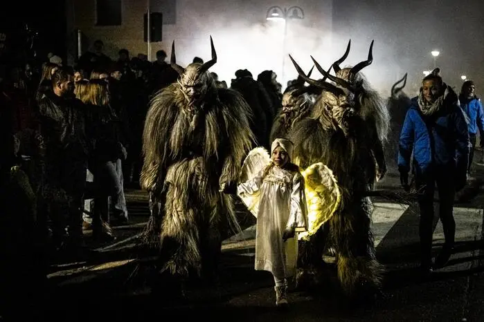 Krampus Perchten Krampuslauf Köttmannsdorf November 2024