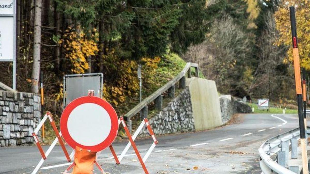 Die Plöckenpass-Straße ist nach wie vor gesperrt