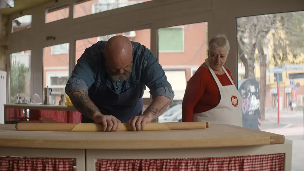 Chef's Table: Noodles. Evan Funke in Chef's Table: Noodles. Cr. Courtesy of Netflix © 2024
