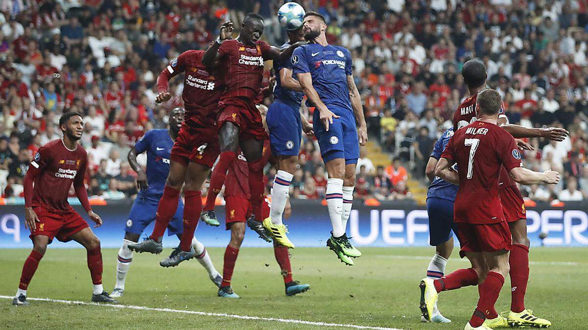 2019 besiegte Liverpool den FC Chelsea im Elfmeterschießen und holte den Super Cup