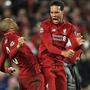 Die Spieler des FC Liverpool feierten den sensationellen Aufstieg gegen Barcelona. Das Netz auch. . . 