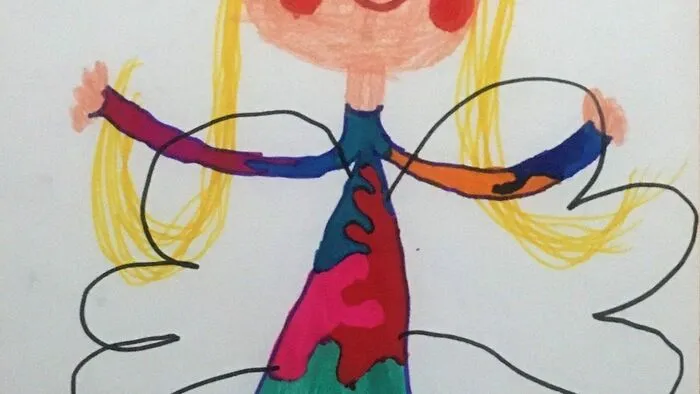 Maria Lang ist acht Jahre alt und wohnt in Kapfenberg-Parschlug. Sie zeichnet und bastelt gerne. Diesen prächtigen Engel hat die Schülerin der Volksschule Pogier extra für den Adventkalender gezeichnet.
