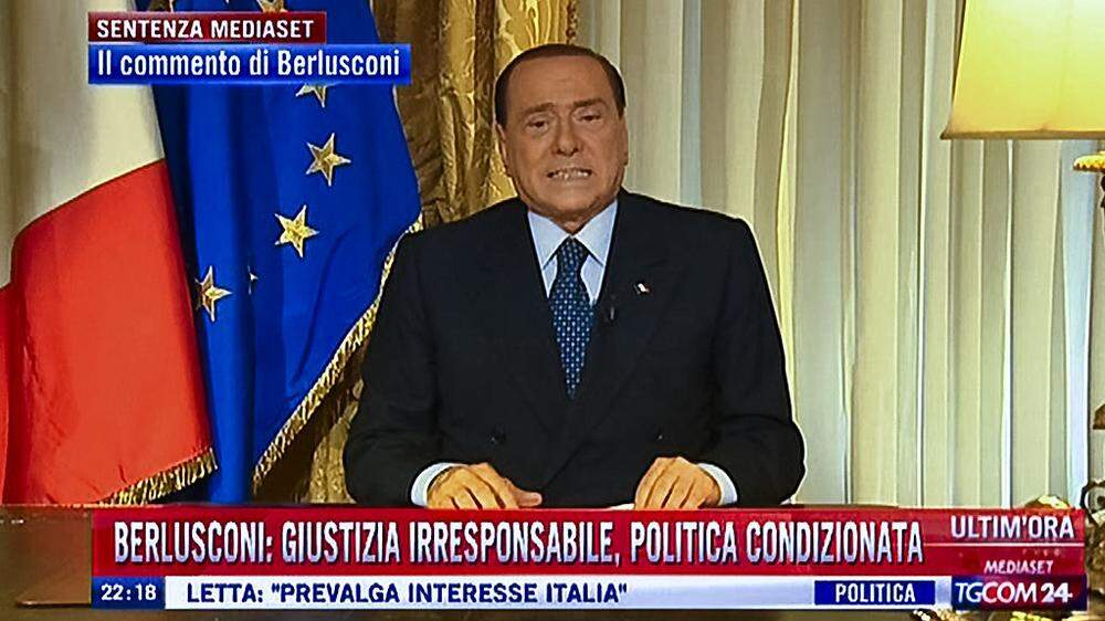 Berlusconi im eigenen TV