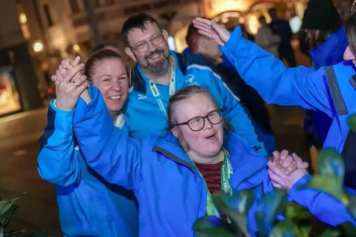 GRAZ,AUSTRIA,16.MAR.24 - SPECIAL OLYMPICS - National Winter Games 2024 award ceremony. Image shows competitors.
Photo: GEPA pictures/ Kevin Hackner