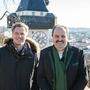 Stellt Graz immer wieder in großen TV-Sendungen in die Auslage: Johannes Lafer (rechts), hier mit Jörg Pilawa vor dem Silvesterstadl