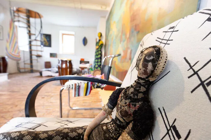 Die Kunst ist auch im Haus allgegenwärtig