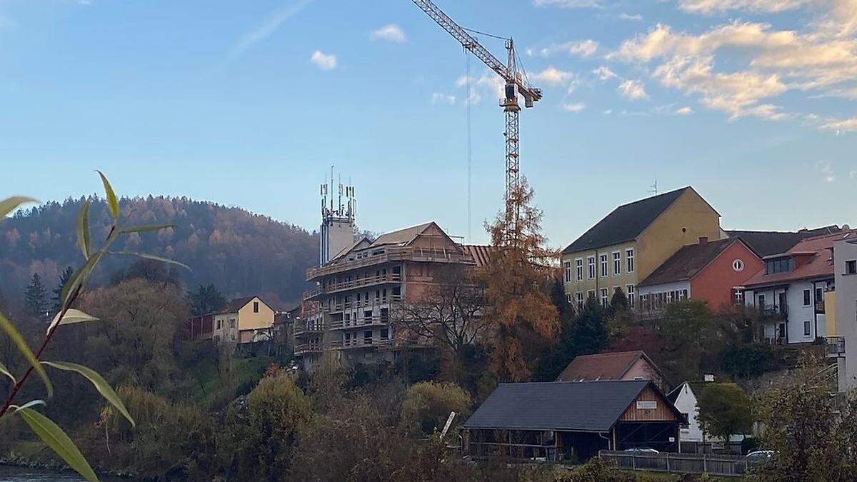 Projekt Riverpark in Leoben hoch über der Mur