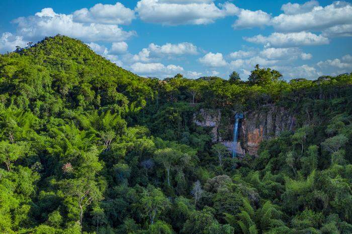 Der Schweizer Wasserfall ist der höchste in Paraguay