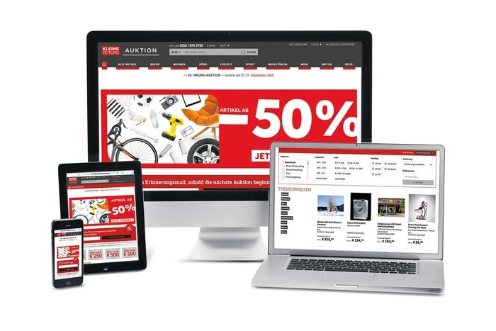 Die Online-Auktion ist dort, wo auch Ihre Kunden sind