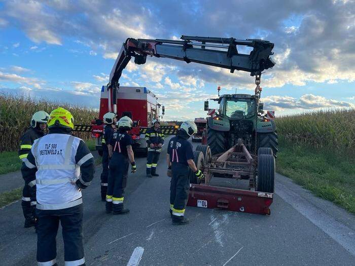 Die Feuerwehren waren bis ca. 21 Uhr im Einsatz