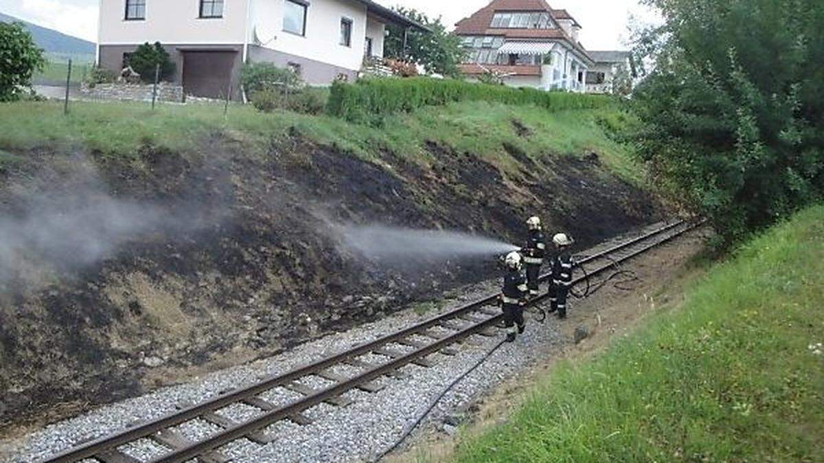 Ein Böschungsbrand in der Nähe der Mallingersiedlung in Leoben wurde Montag rasch gelöscht (Sujetbild)