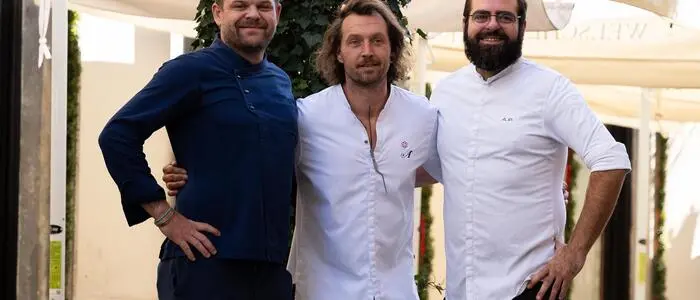 Markus Neuhold, Philipp Dyczek und Alexander Posch luden am Sonntag zum Charity-Dinner für „Von Mama zu Mama“