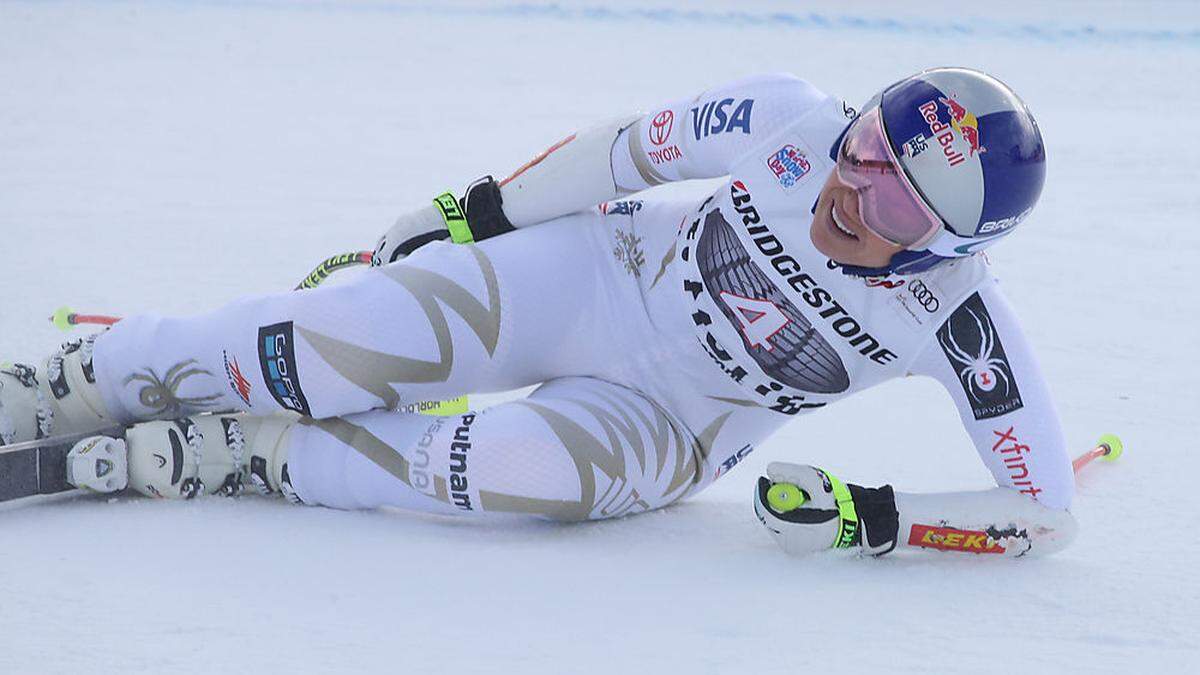 Eine schmerzverzerrte Lindsey Vonn