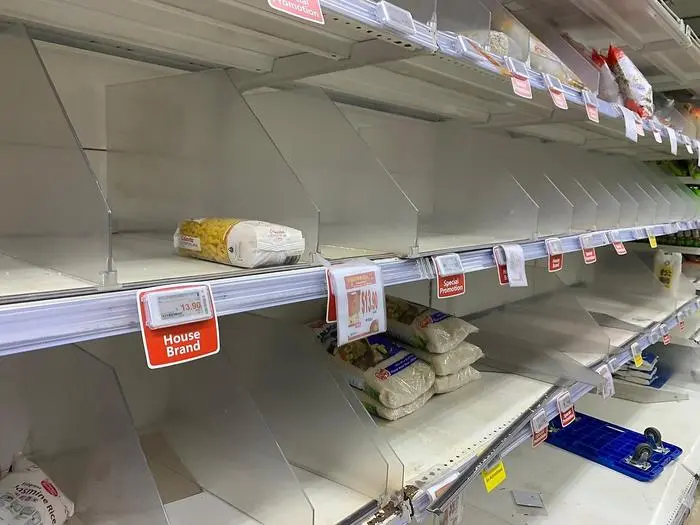 Hamsterkäufe und leere Regale