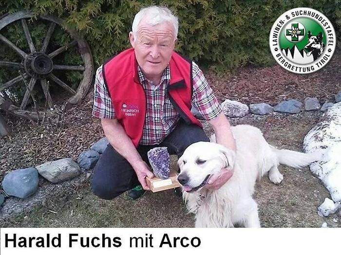 Harald Fuchs mit seinem Hund Arco
