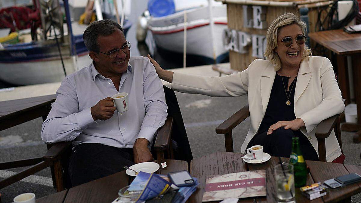 Wahlkampf in Südfrankreich: Marine Le Pen mit Thierry Mariani 