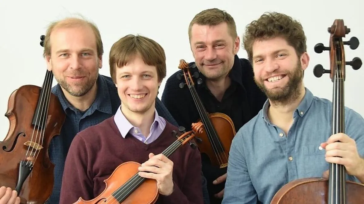 Geiger Florian Hasenburger (2. v. l.) und sein Kainberg Quartett