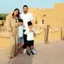 Lionel Messi mit seiner Frau Antonela Roccuzzo ihren gemeinsamen Kindern in Riad