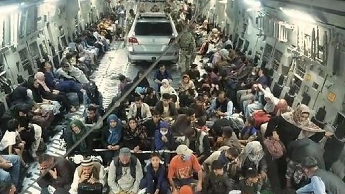 Das Auto auf dem britischen Evakuierungsflug