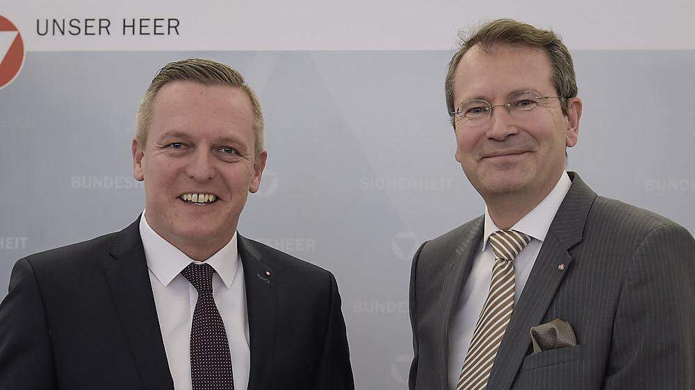 Verteidigungsminister Mario Kunasek und Generalsekretär Wolfgang Baumann