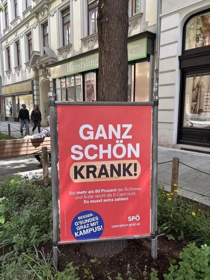 „Ganz schön krank“: Die SPÖ setzt voll auf das Thema Gesundheit, aktuell weniger auf die Spitzenkandidatin Doris Kampus