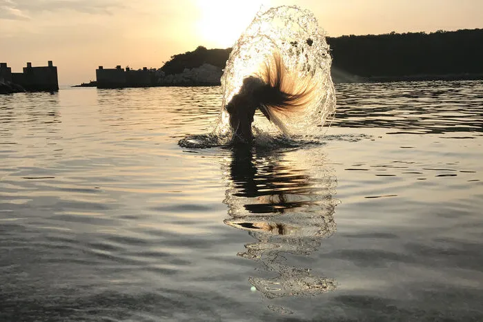 Sonnenuntergang in Kroatien.